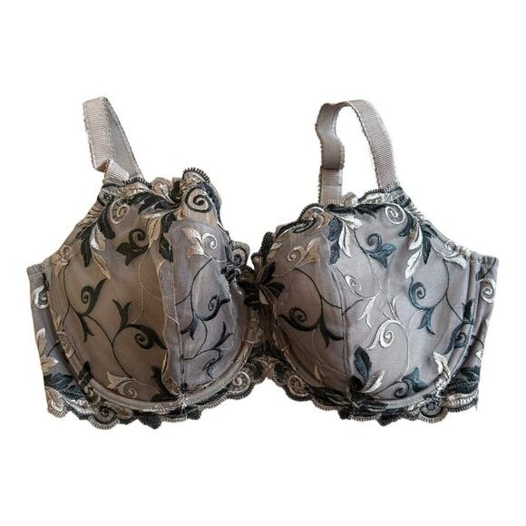 Soma Balconette Bra 38DD embroidered overlay - Picture 1 of 6
